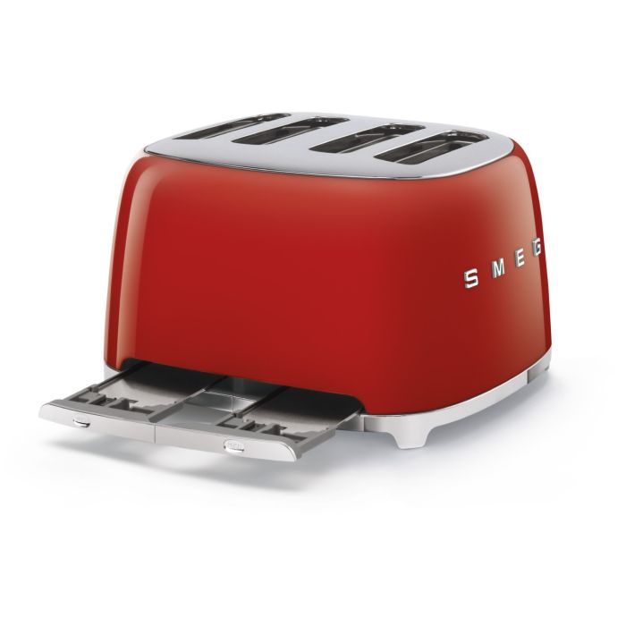 SMEG Toaster 4-Schlitz 50's Retro Style TSF03RDEU Rot