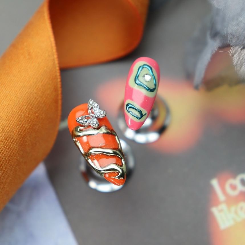 gracienorm - Print Gradient Amandel Press On Nail
