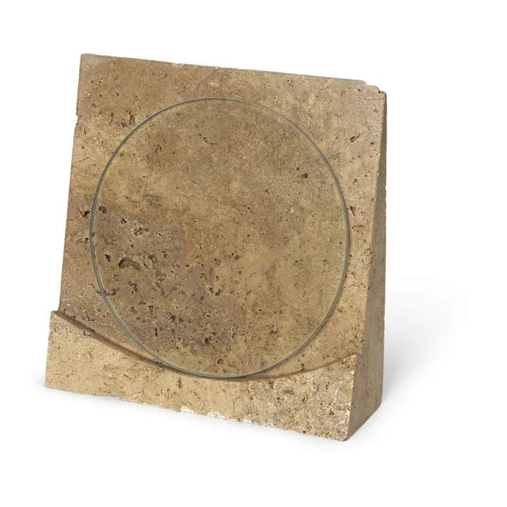 Ferm Living Cadre Klint en travertin | Ocre