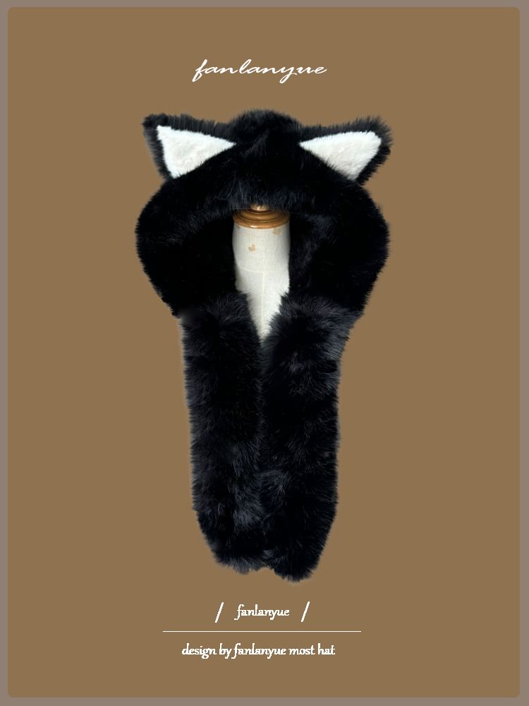 Zaalouk - Fox Ear Scarfed Trapper Hat