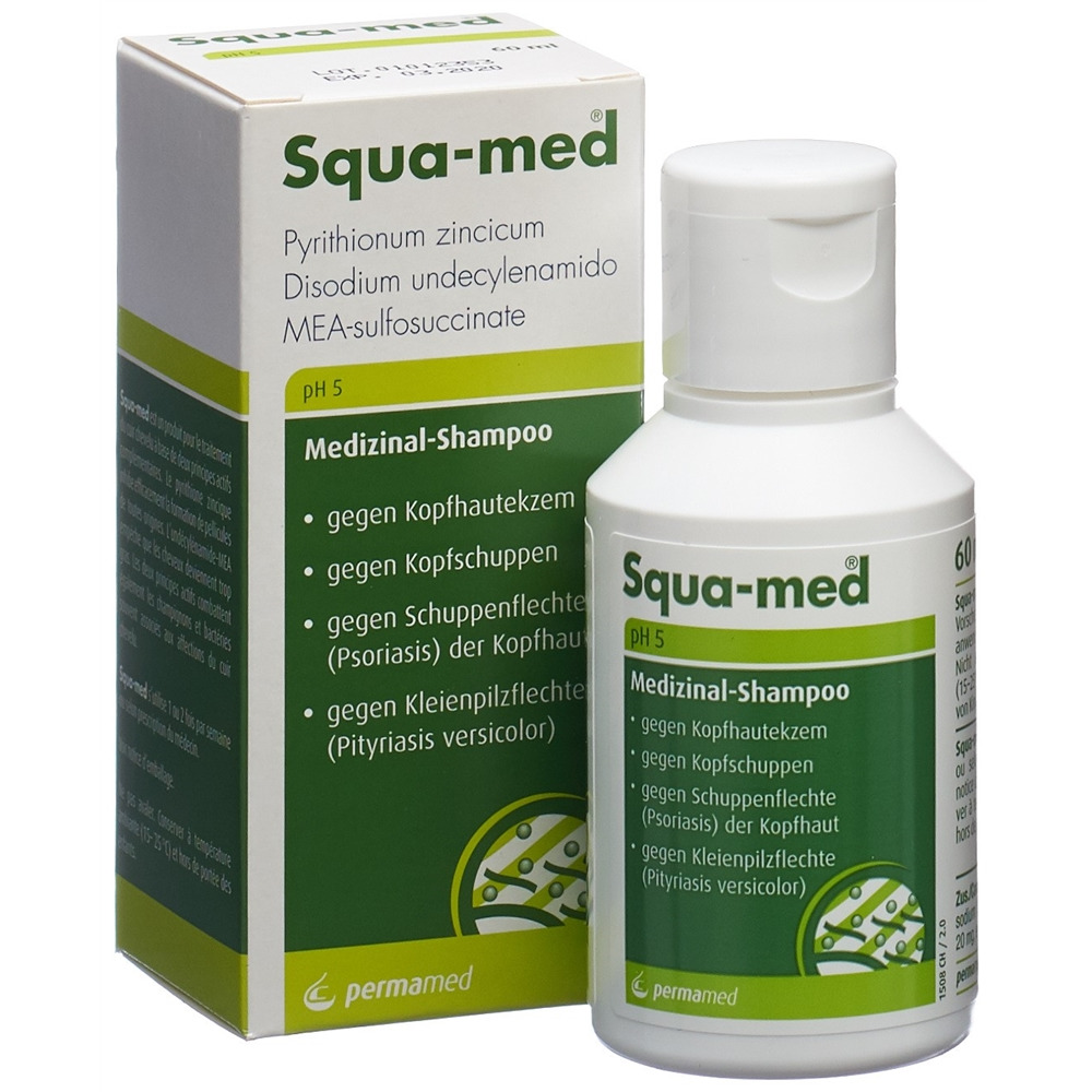 SQUA-MED Medizinal Shampoo liq pH 5 Fl 60 ml
