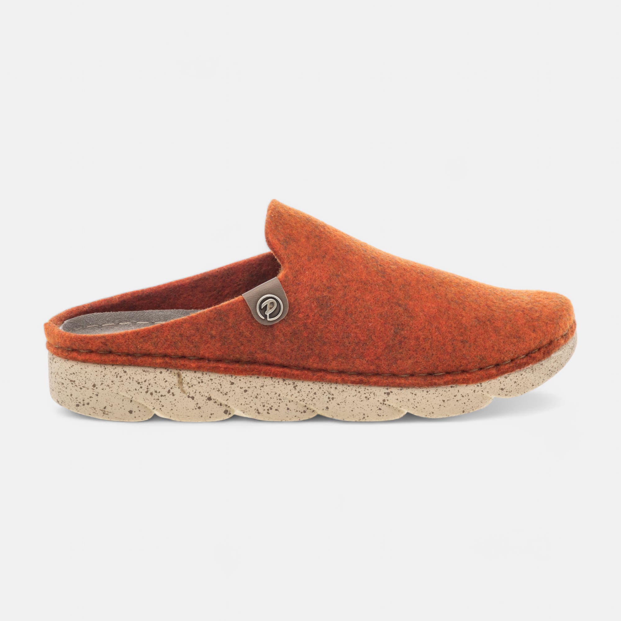Pantoufles mules Femme orange