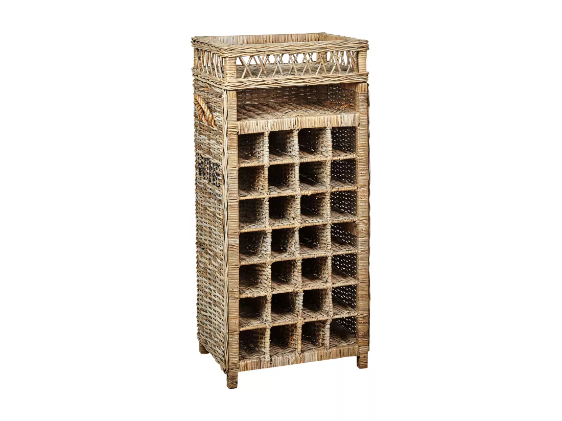 Porte-bouteille BASIRA Rotin 112 cm Naturel
