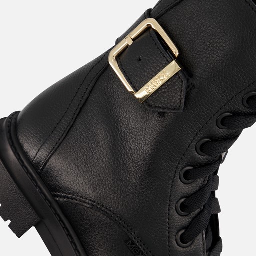 Mexx Zoe Zara Veterboots zwart Leer