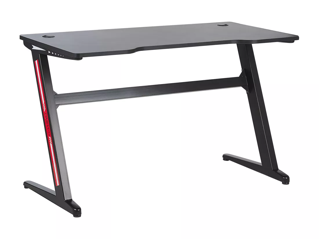 Bureau gamer éclairage LED 120 x 60 cm noir DARFUR