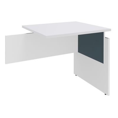 Retour direct pour Bureau INEO JET UP Bureau Vallée - Réglable en hauteur - L80 x H74/78/82 x P60 cm - Pieds Blanc/bleue - plateau blanc perle