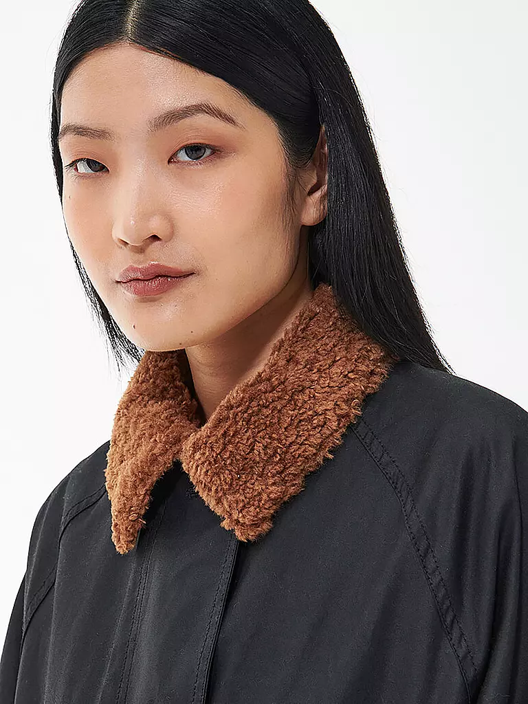 BARBOUR Trenchcoat MALALA WAX schwarz