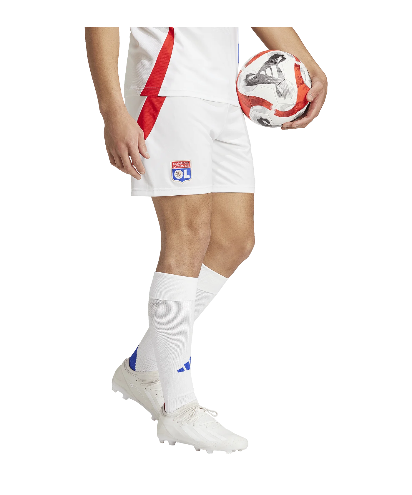 adidas Olympique Lyon Short Home 2024/2025 Weiss