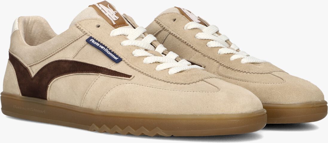 beige floris van bommel lage sneakers sfm-10224 de zaler