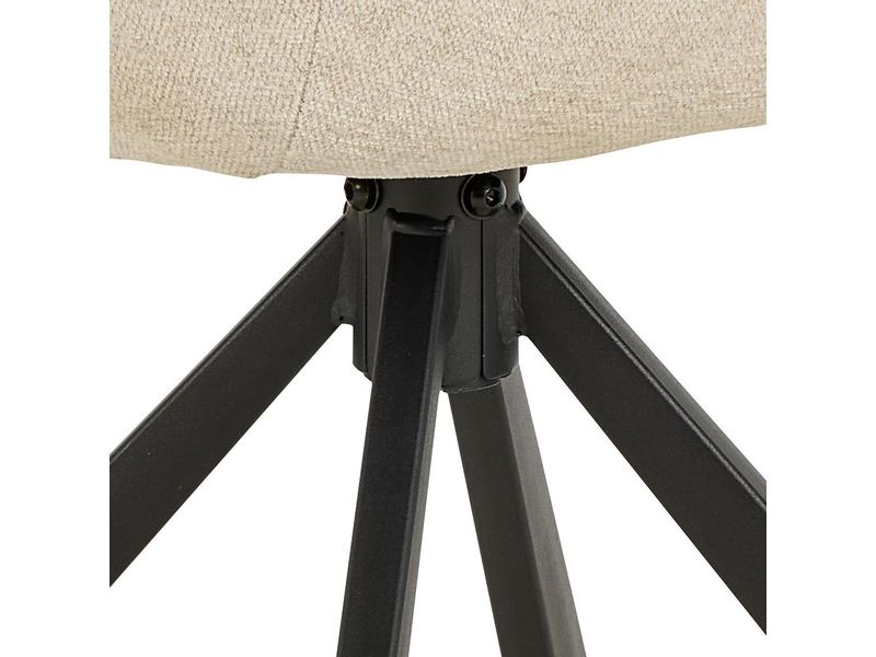 AC Design Stuhl Carlton 2 Stück, Beige Esszimmerstuhl mit ergonomischem Sitz