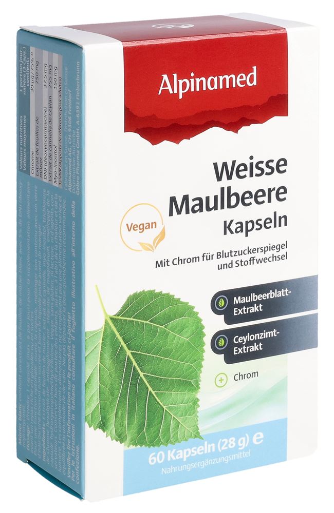 ALPINAMED Weisse Maulbeere<br>60 Stück, Blister, Kapsel