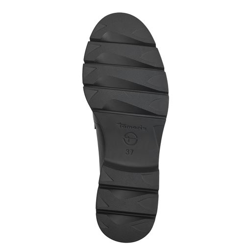 Tamaris Loafers, Black Leather, 39