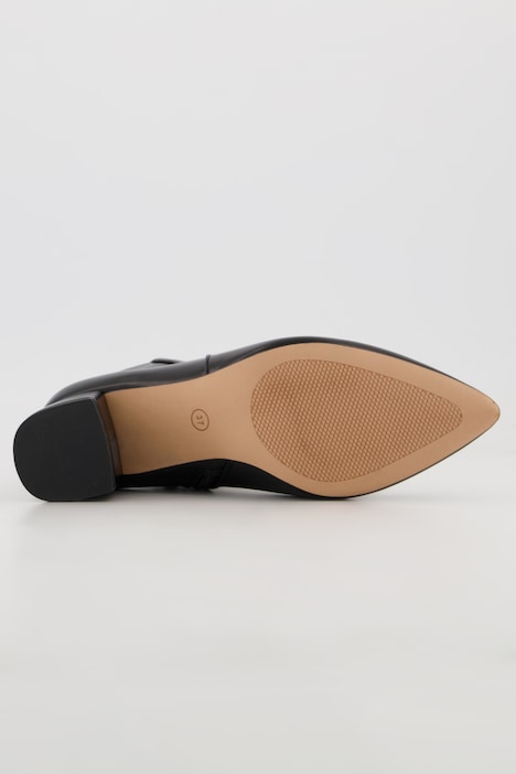 Jana Shoes Stiefeletten, Lederoptik, Zipper, Weite H