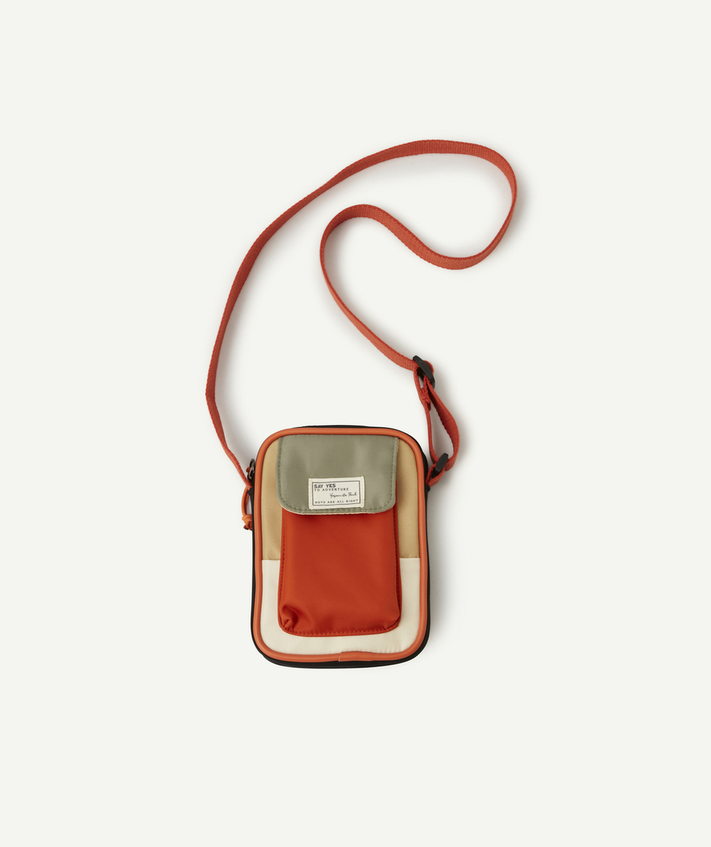 SAC À BANDOULIÈRE GARÇON COLORÉ AVEC PATCH BRODÉ