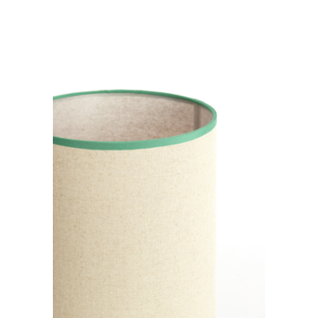Lampenkap Theo-Bert Pot cilinder beige groen Ø 23 cm