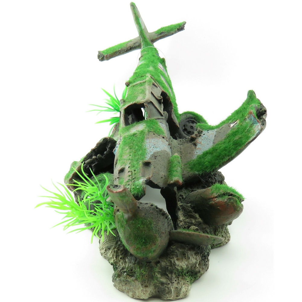 Avion kozma 35 x 16 x 16 cm décoration aquarium