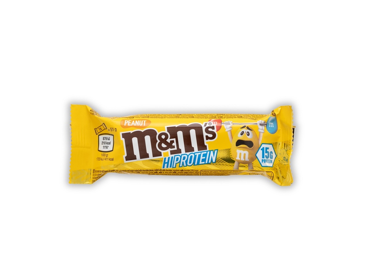 BARRA PROTEINA M&M'S AMENDOIM 51G