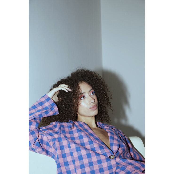HUNKØN Pamela Jacket Pink checked