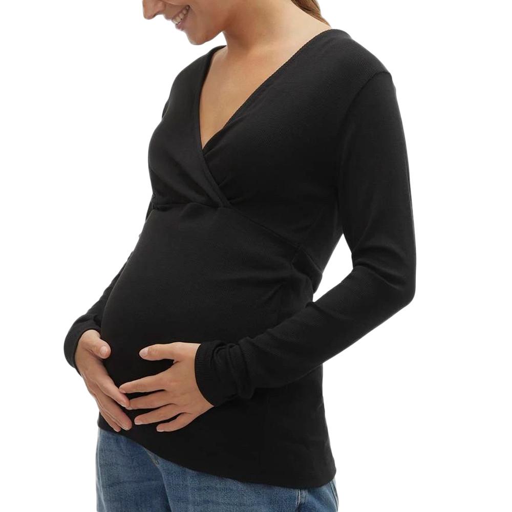 Mamalicious T-Shirt de Grossesse Noir Femme Mamalicious Brynja