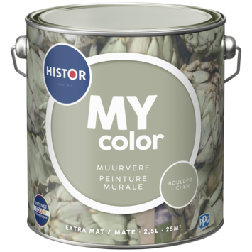 Histor My Color muurverf extra mat boulder lich 2,5 liter