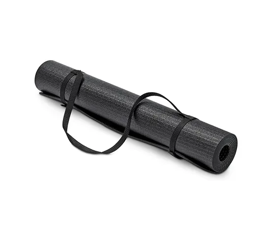 Yoga- und Fitnessmatte, schwarz