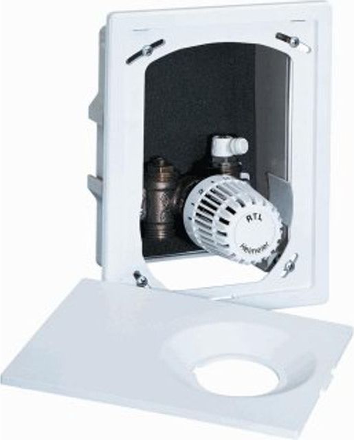 Heimeier - RTL Multibox - Wit - RAL 9010 - Retourwatertemperatuurbegrenzer