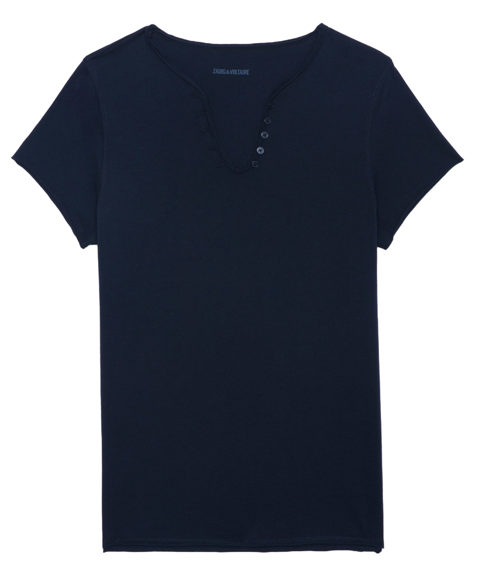 TUNI - Tee-shirt droit en coton | Bleu