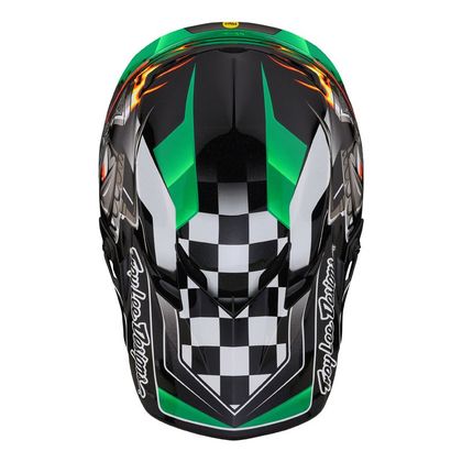 Casque cross TroyLee design SE4 POLYACRYLITE CARB MIPS 2024 - Vert