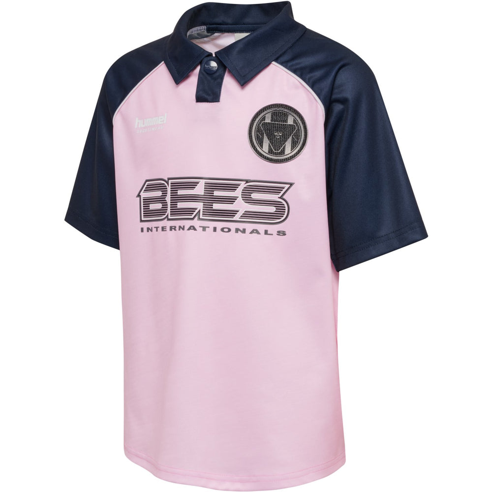 Køb Hummel Roseate Spoonbill Jr Loose Tiger Soccer Jersey S/S