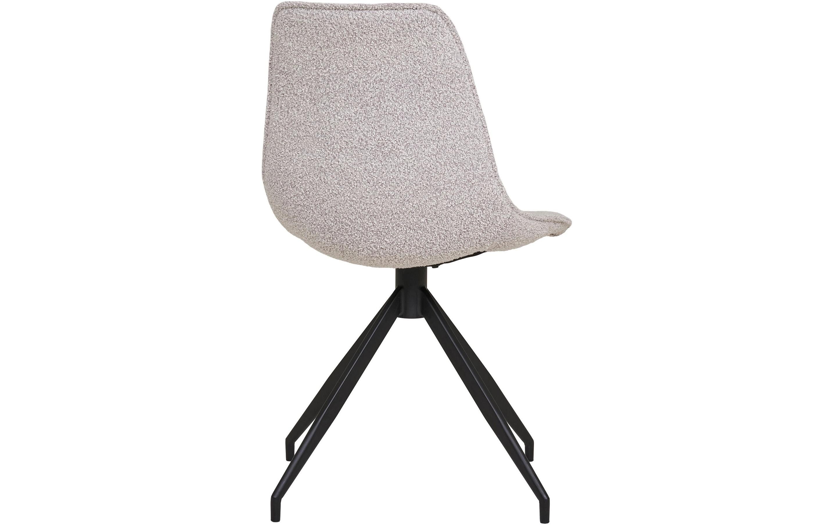 Stuhl Monaco 48 x 56 x 86, Schwarz/Weiss, 2 Stück<br>Esszimmerstuhl mit Drehgelenk
