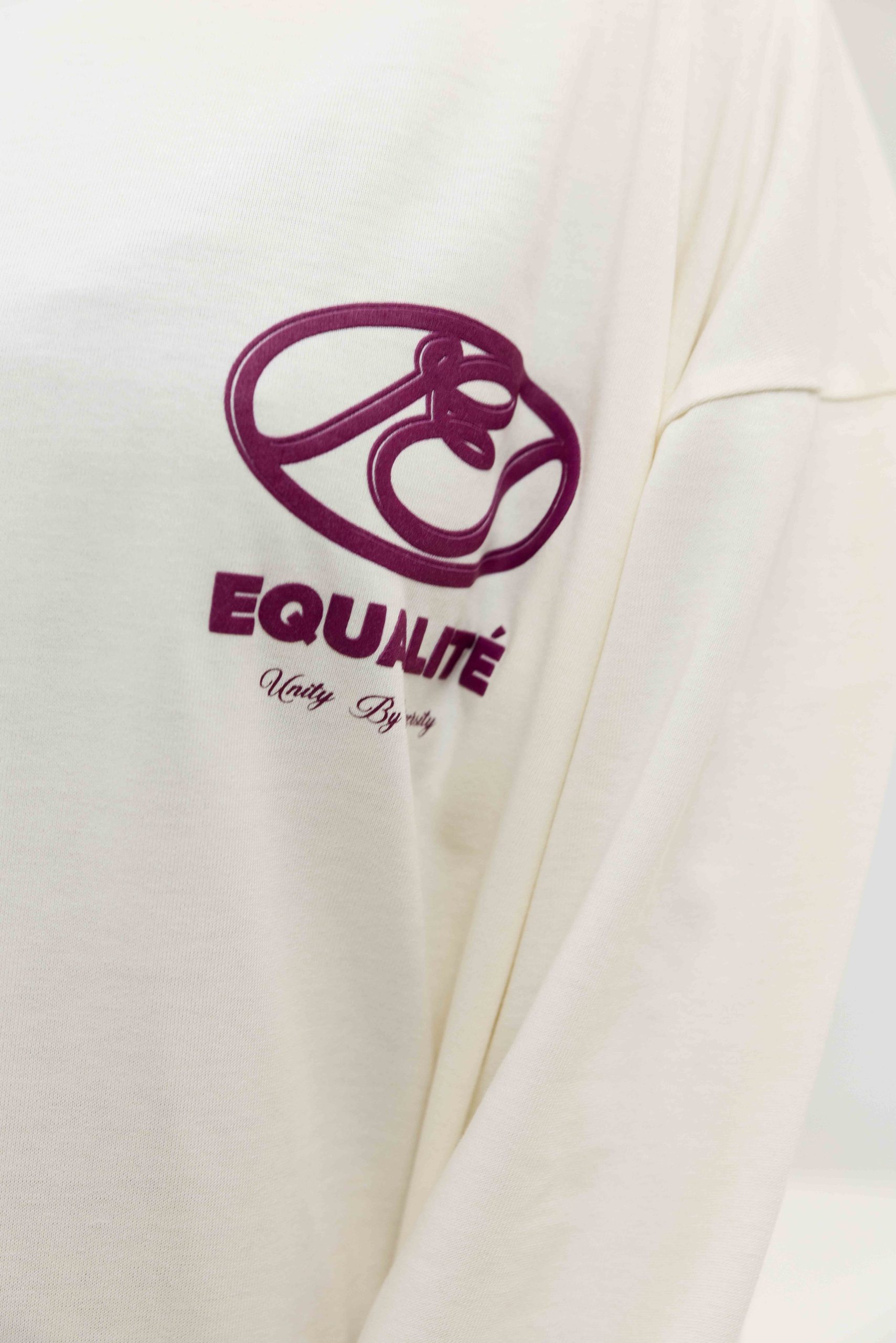 Equalité Arid Longsleeve T-Shirt Dames Gebroken Wit/Paars