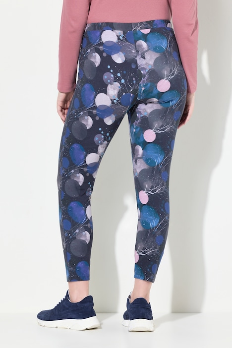 Leggings, grafischer Druck, Elastikbund, Biobaumwolle