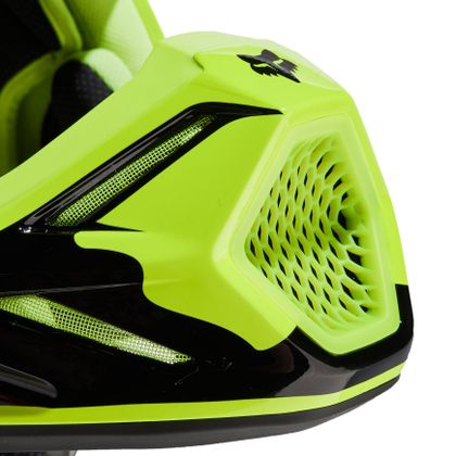 Casque cross Fox V3 - REVISE 2024 - Rouge / Jaune