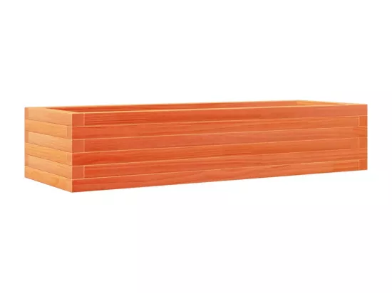 Jardinière bac lit surélevé bois marron 110 x 40 x 23 cm 02_0038429
