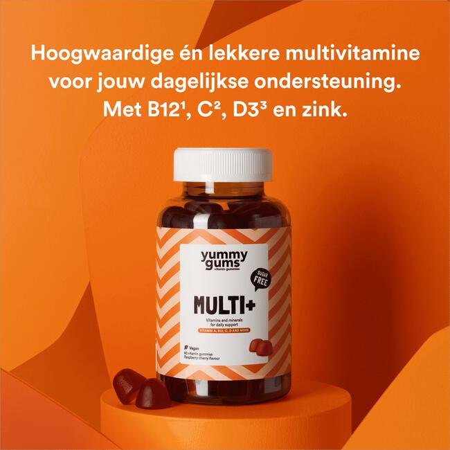 Yummygums Multi+ Suikervrij 60 stuks