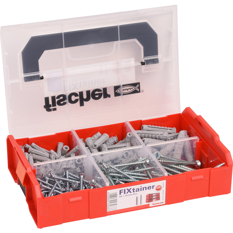 Fischer Fixtainer SX pluggen en schroeven 210-delig