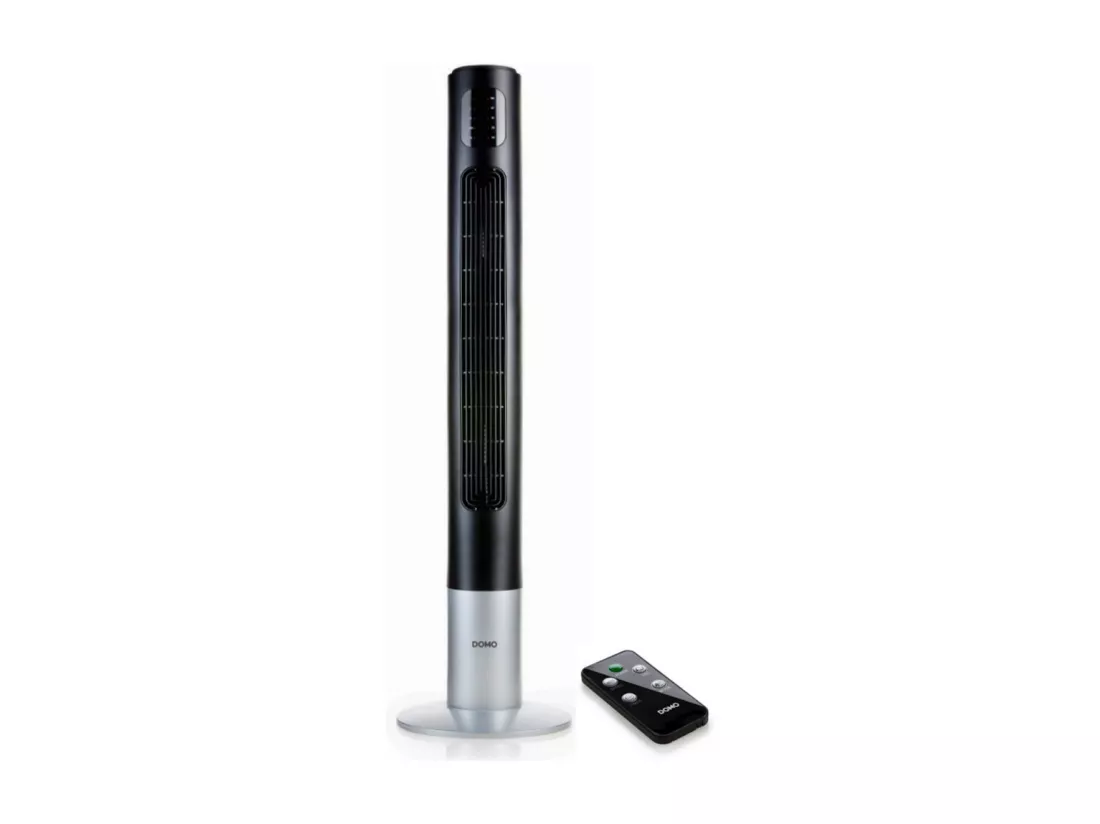 Domo Ventilateur colonne 117cm 45w 3 vitesses noir - DO8123