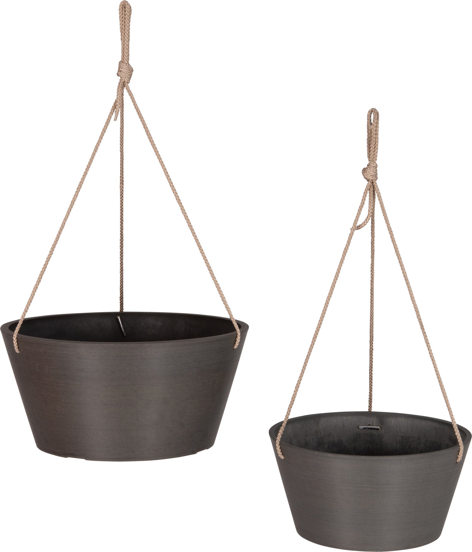 Intratuin hangpot Boaz donkergrijs D 31 H 15 cm