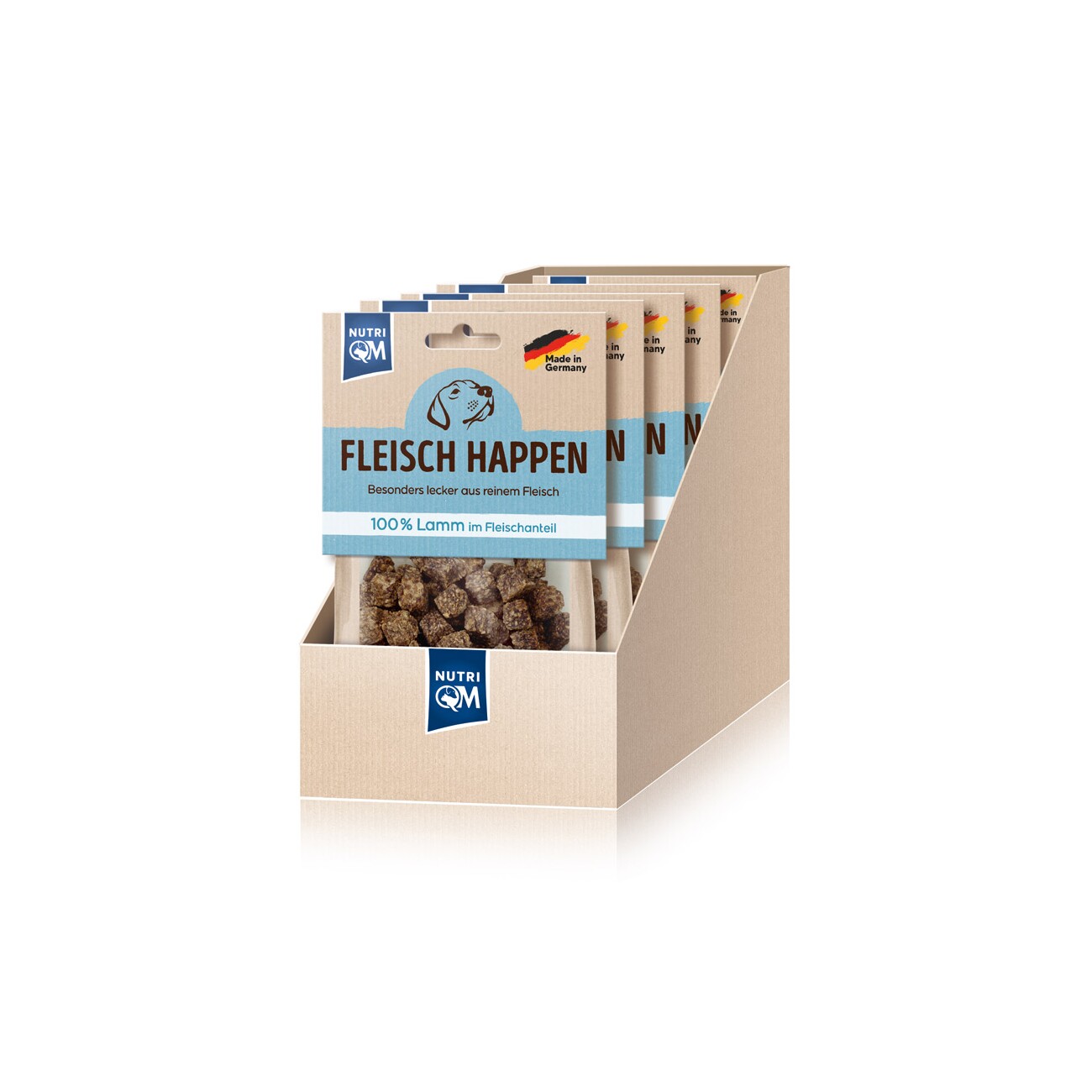 NutriQM Fleisch Happen Lamm 5x 100g