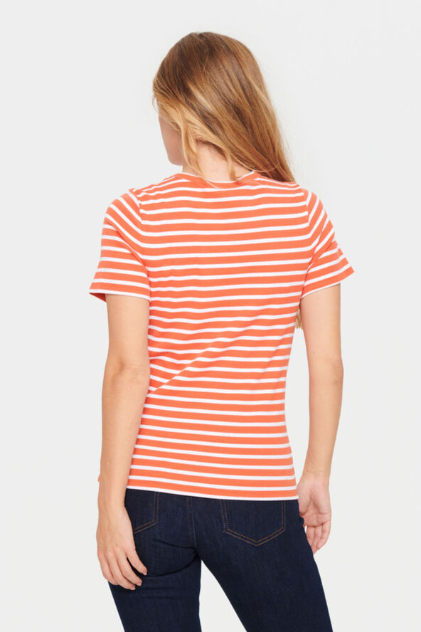 Saint Tropez AsterSZ SS Stripe T-Shirt Tigerlily