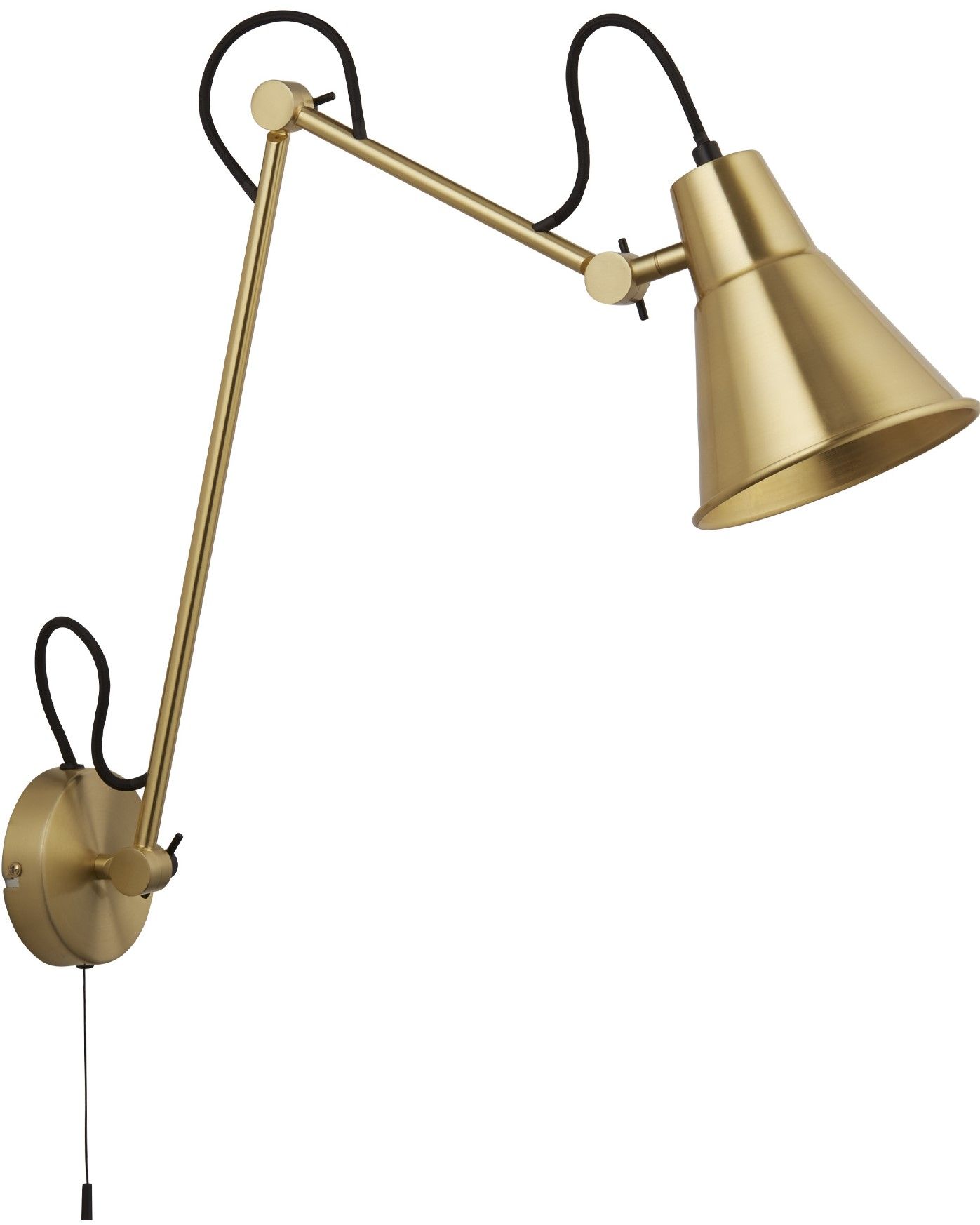 Wandlamp 7403PB Swing Arm B14 x D50 cm