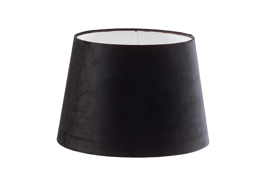 Juliane lampeskjerm Sort Ø35 cm med ringfeste.