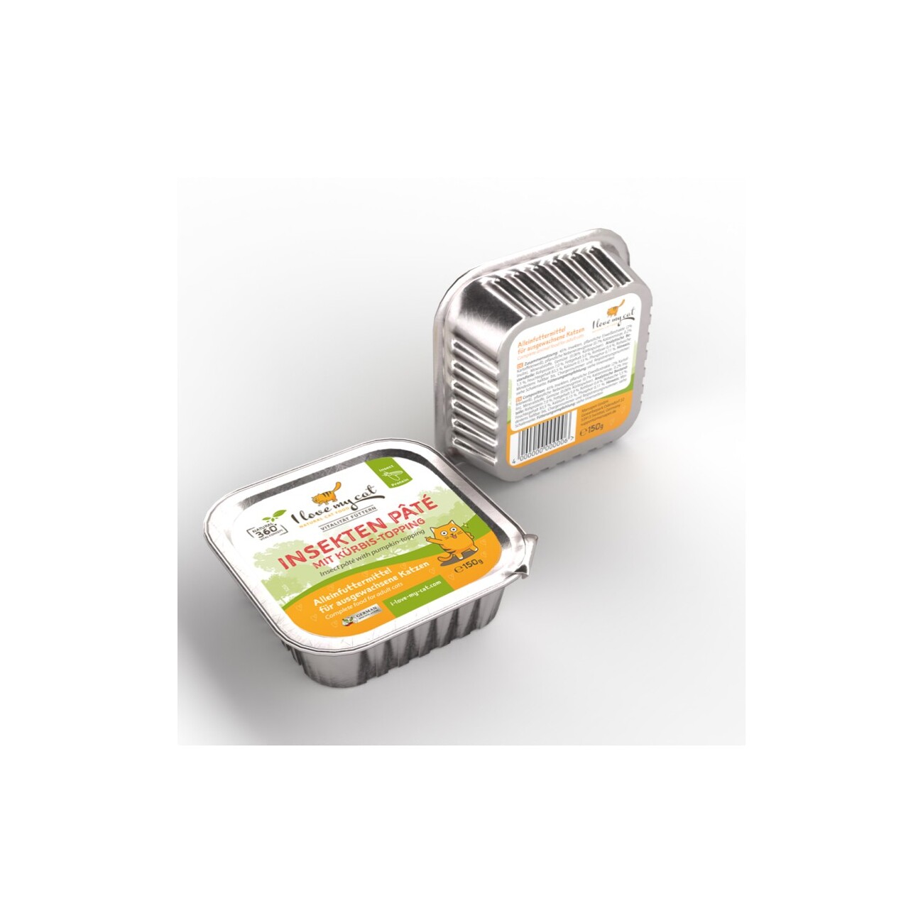I love my cat Insekten Pate mit Kürbis-topping