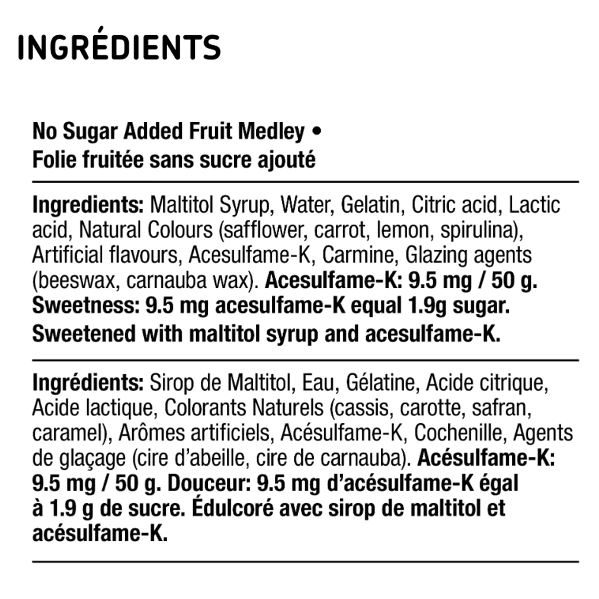 Squish Bonbons Folie Fruitée Sans Sucre Ajouté 120g