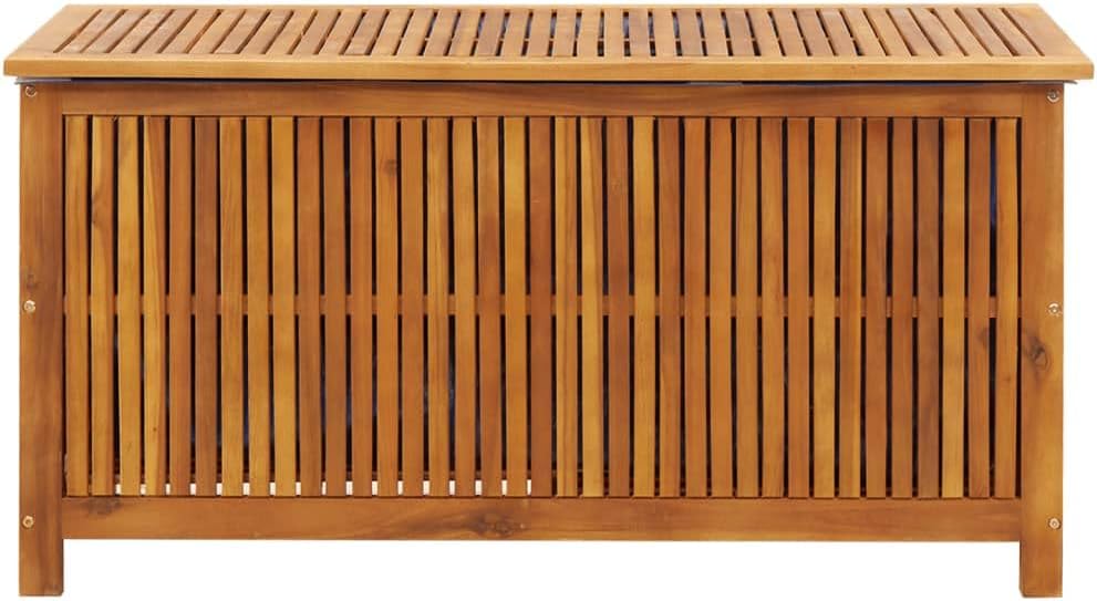 INLIFE Garten-Aufbewahrungsbox 113x50x58 cm Massivholz Akazie
