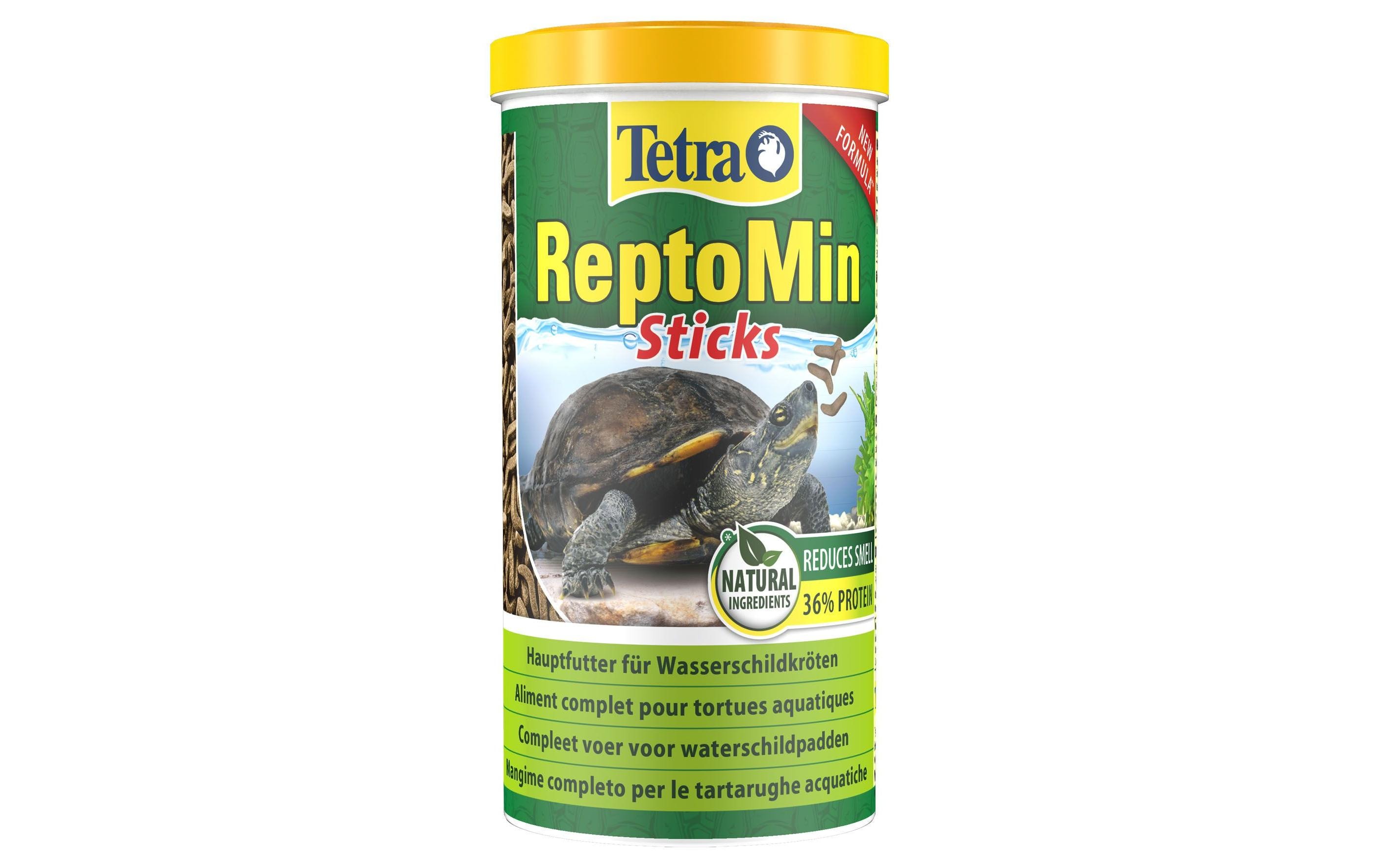 Hauptfutter ReptoMin Sticks, 1000 ml, 270 gHauptfutter für Wasserschildkröten