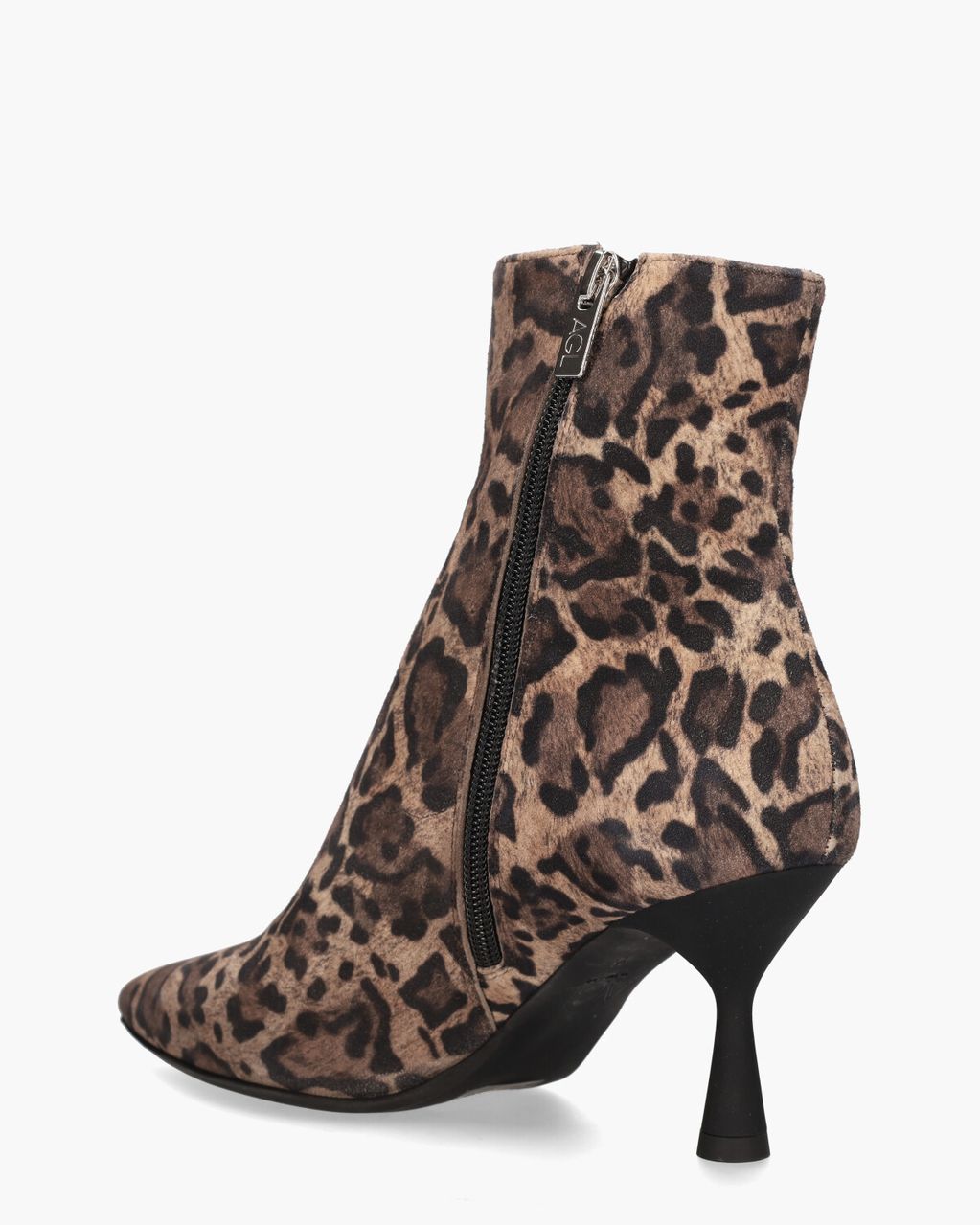 AGL Ide Bruin/Zwart Dames Enkelboots