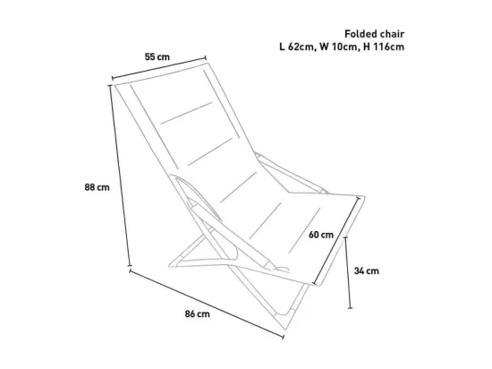 Chaise longue pliante de camping plage piscine et jardin CHILLAX