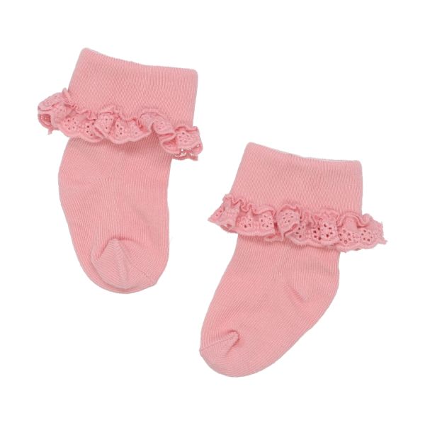 BD Collection Sokjes Kant - 3 Paar - Multi Pink