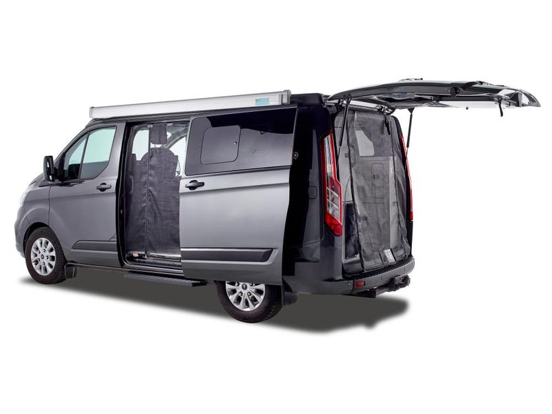 Van Quito Schiebetürenmoskitonetz, fine-mesh, links Nissan Schiebetürenmoskitonetz für Nissan Primastar (ab 2021) / Renault Trafic III (ab 2014)